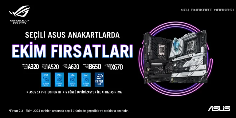 Seçili Asus Anakartlarda Ekim Fırsatları