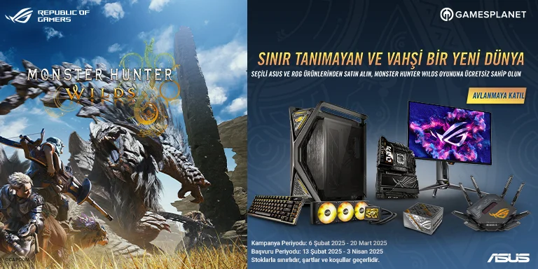 Seçili Asus Ürünlerinden Satın Alın Monster Hunter Wilds Kazanın