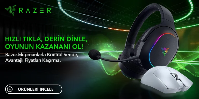 Razer Ekipmanlarla Kontrol Sende