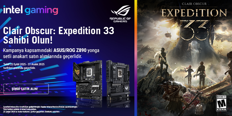 Asus Z890 Anakart Alanlara Clair Obscur: Expedition 33 Sahibi Olun