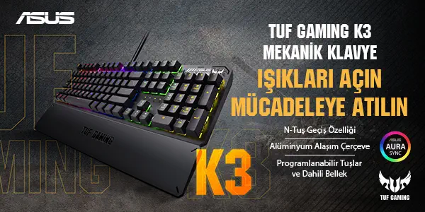 ASUS TUF GAMING K3 KLAVYE