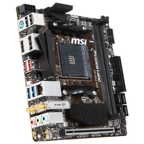 Msi B350I PRO AC Mini-ITX Gaming (Oyuncu) Anakart