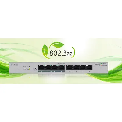 Zyxel GS1200-8 8 Port Gigabit Web Yönetilebilir Switch