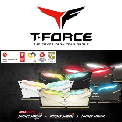 Team T-Force Night Hawk RGB TF1D416G3200HC16CDC01 Gaming Ram