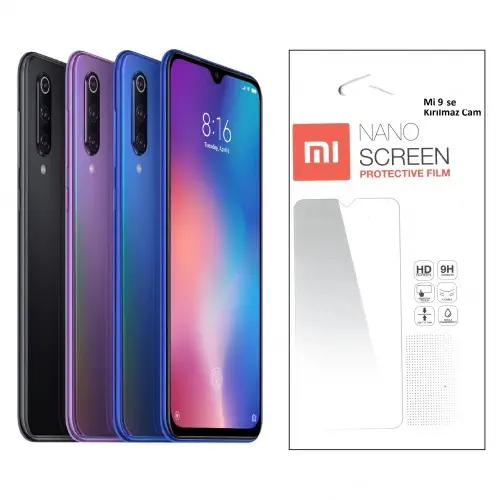 Xiaomi Mi 9SE İçin Nano Kırılmaz Cam Ekran Koruyucu