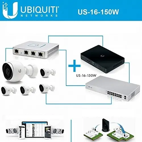 Ubiquiti US-16 Unifi 16 Port PoE Switch US-16-150W