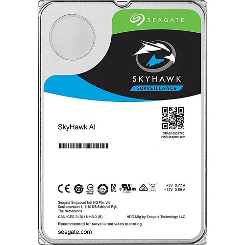 Seagate Skyhawk AI ST12000VE0008 12TB 3.5″ 7200Rpm 256MB 7x24 Güvenlik Diski