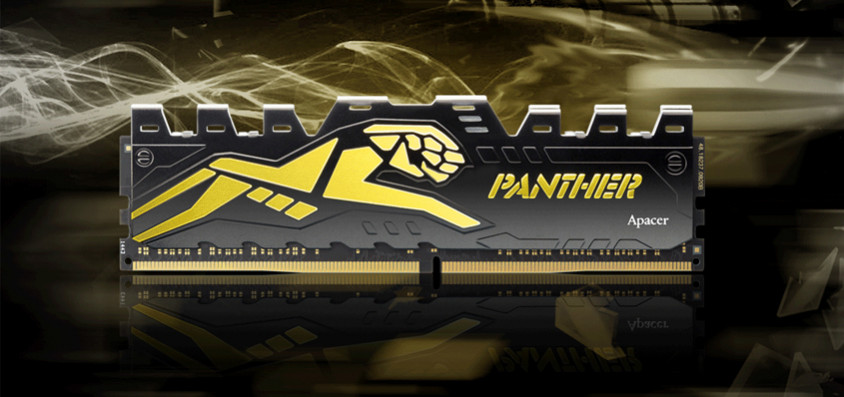 Apacer Panther 16GB DDR4 3000MHz Black-Gold Gaming Ram