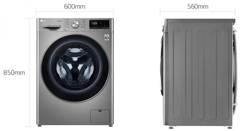 LG F4V5RGP2T A 1400 Devir 10.5 kg / 7 kg Kurutmalı Çamaşır Makinesi