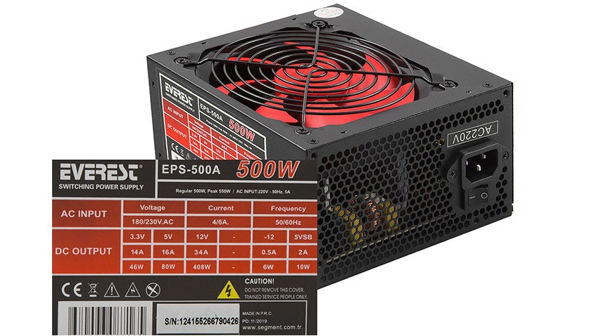 Everest EPS-500A 500W Power Supply