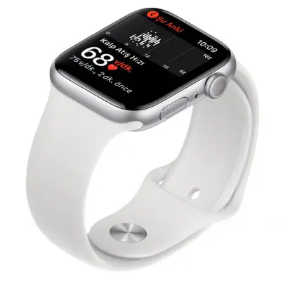 Apple Watch Seri 5 40mm GPS Silver Alüminyum Kasa ve Beyaz Spor Kordon MWV62TU/A
