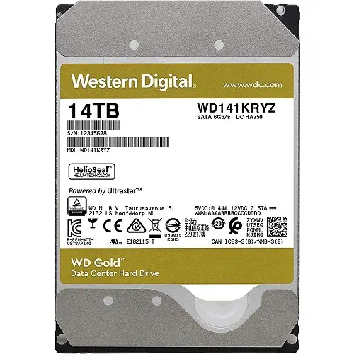 WD Gold Enterprise WD141KRYZ 14TB 3.5″ SATA3 Harddisk