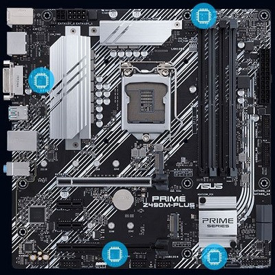 Asus PRIME Z490M-PLUS Intel Z490 Soket 1200 DDR4 4600(OC)MHz mATX Anakart