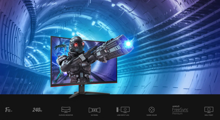 AOC C32G2ZE 31.5″ VA Full HD Curved Gaming Monitör