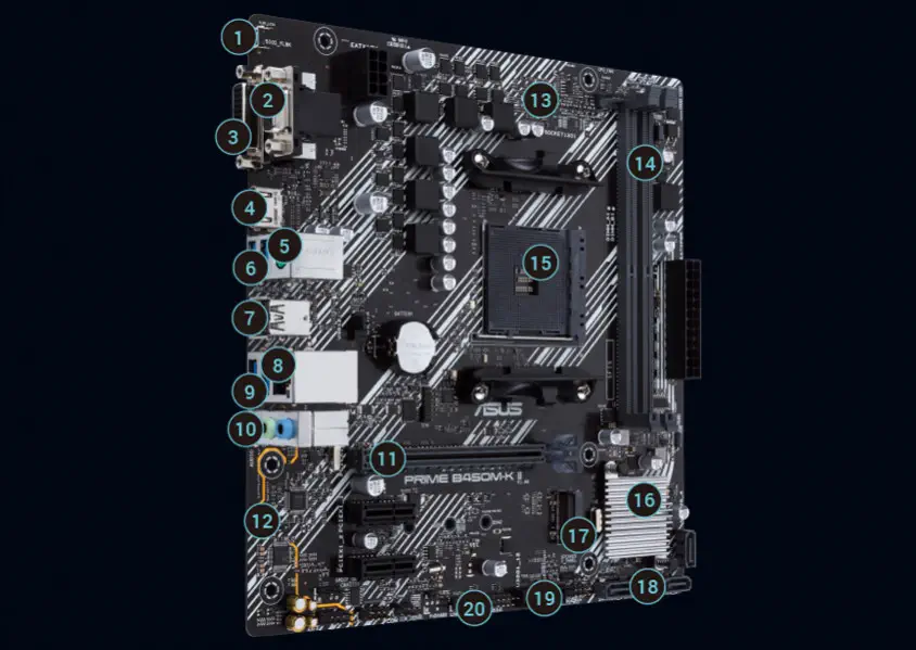 Asus Prime B450M-K II AMD Soket AM4 DDR4 4400(OC)MHz Micro ATX Anakart