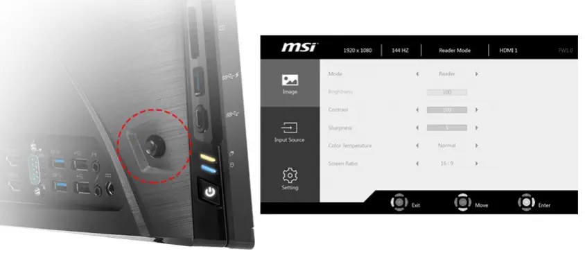 MSI Pro 22XT AM-020XTR 21.5” Full HD All In One PC