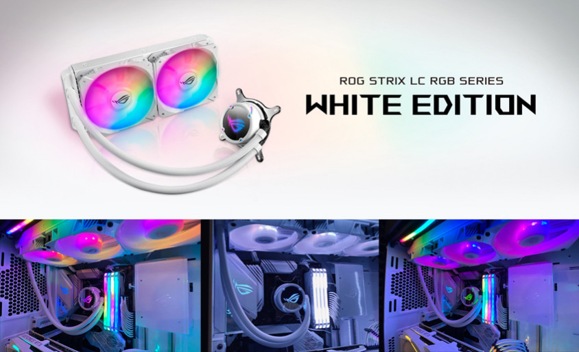 Asus ROG Strix LC 240 RGB White Edition 240mm İşlemci Sıvı Soğutucu (90RC0062-M0UAY0)