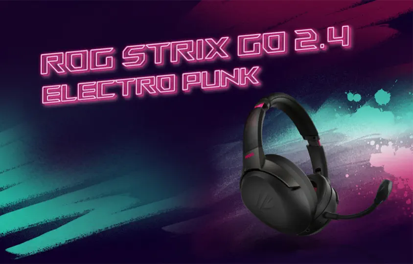 Asus ROG Strix Go 2.4 Electro Punk Kablosuz Gaming Kulaklık