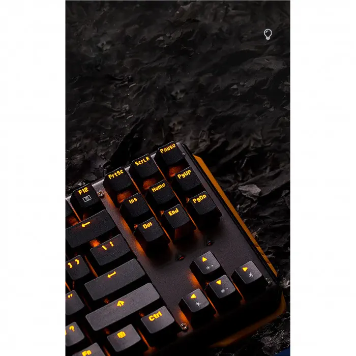 James Donkey 619S Sarı Aydınlatmalı Black/Red Switch İng Q USB Gaming 87 Tuş Mekanik Klavye