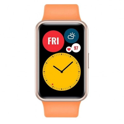 Huawei Watch Fit 1.64″ AMOLED Ekran Suya Dayanıklı Siyah Akıllı Saat