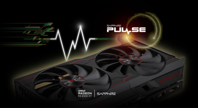 Sapphire Pulse AMD Radeon RX 6500 XT 11314-01-20G 4GB GDDR6 64Bit