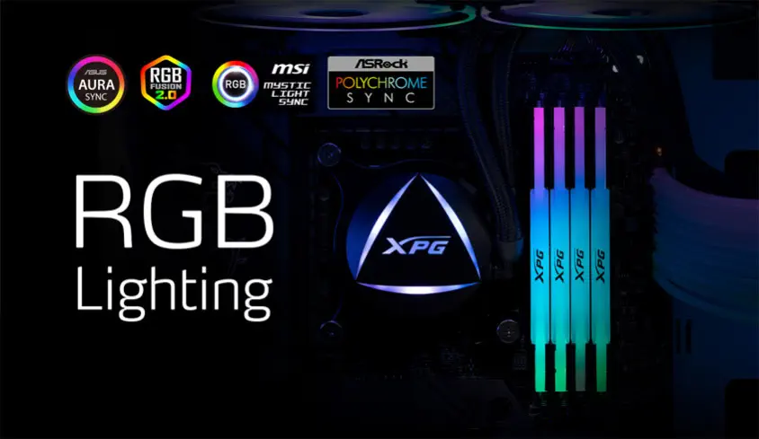 XPG Lancer RGB AX5U5200C3816G-CLARBK 16GB DDR5 5200MHz Gaming Ram