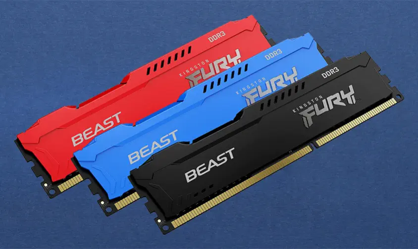 Kingston Fury Beast KF316C10B/8 8GB DDR3 1600MHz Gaming Ram