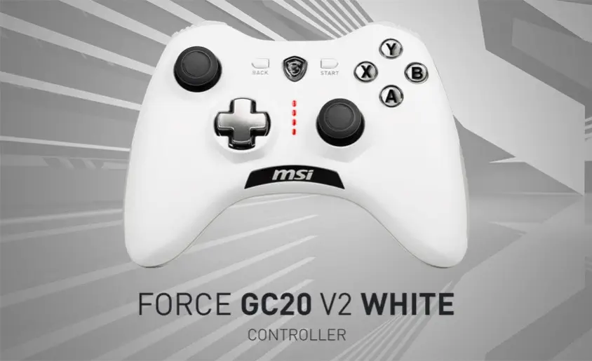 MSI Force GC20 V2 White Gamepad