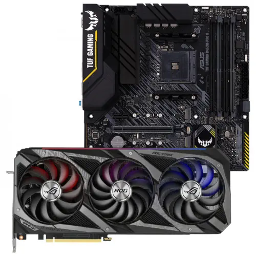 Asus ROG-STRIX-RTX3090-O24G-GAMING Ekran Kartı + Asus TUF Gaming B450M-PRO II Anakart Bundle