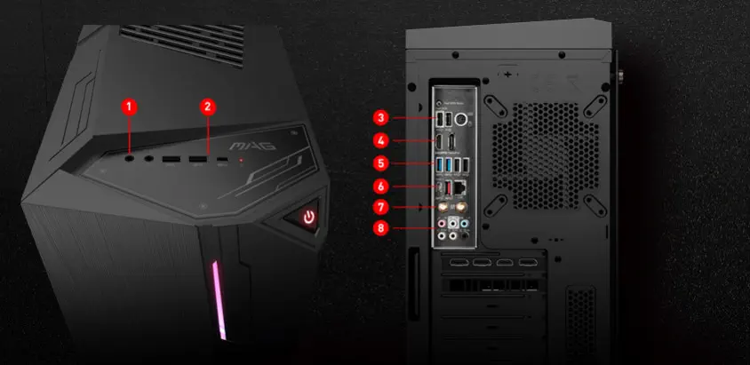 MSI MAG Codex X5 11TJ-643MYS Gaming Masaüstü Bilgisayar