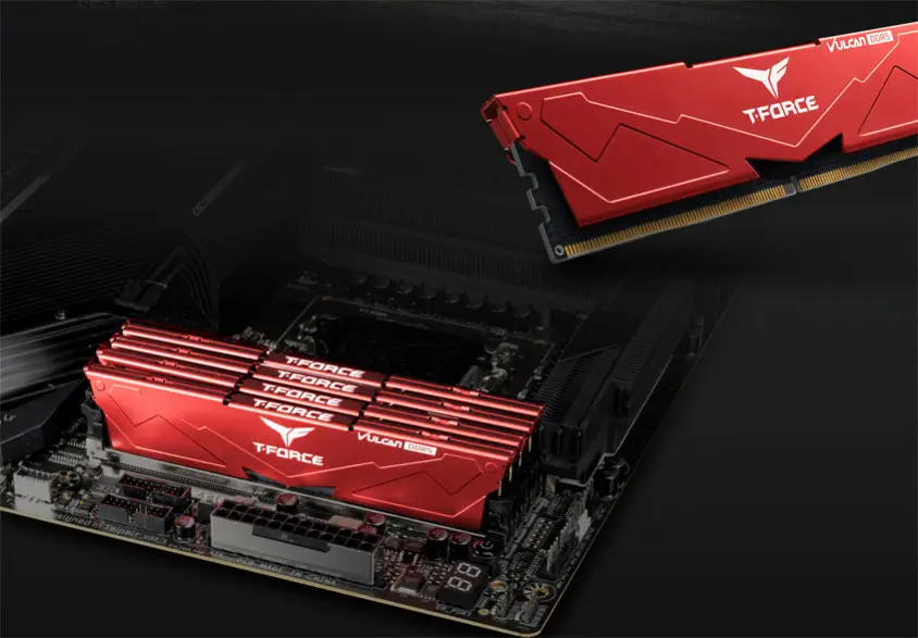 Team T-Force Vulcan 32GB (2x16GB) DDR5 5600MHz CL36 Kırmızı Gaming Ram