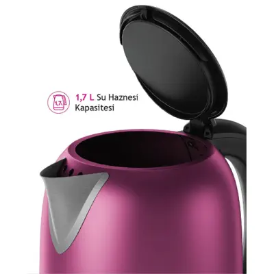 Altus AL 728 P Pembe 2200 W 1.7 Lt Çelik Kettle