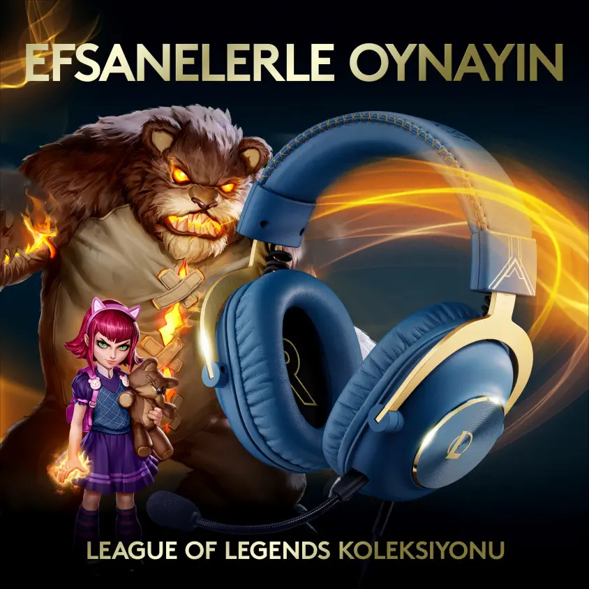 Logitech Pro X League of Legends Edition Kablolu Gaming Kulaklık