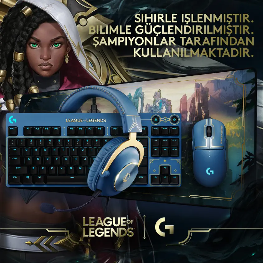 Logitech Pro X League of Legends Edition Kablolu Gaming Kulaklık