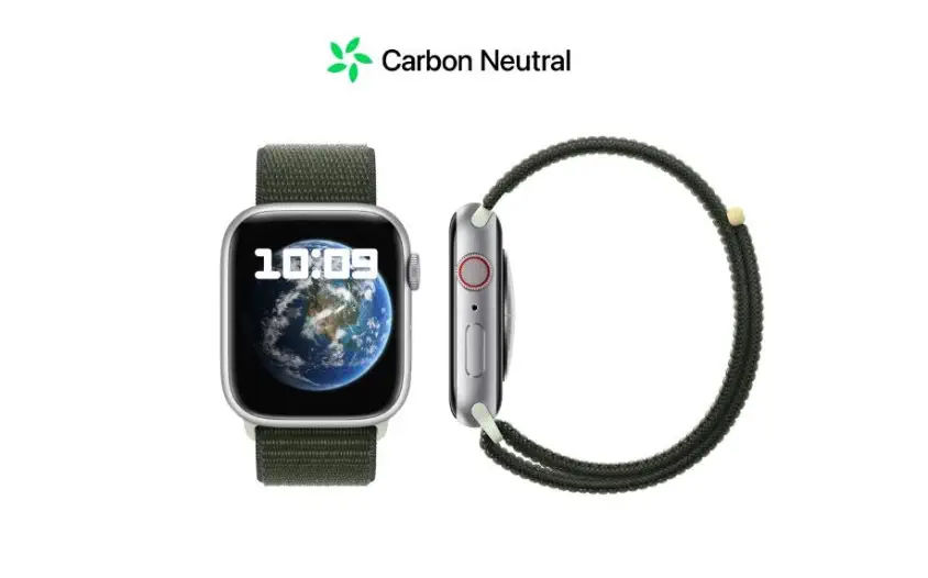 Apple Watch Series 9 GPS Gümüş Rengi Alüminyum Kasa ve Fırtına Mavisi Spor Kordon
