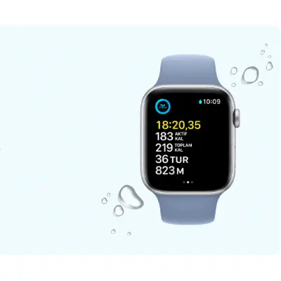 Apple Watch SE GPS 44mm Alüminyum Kasa Spor Kordon 