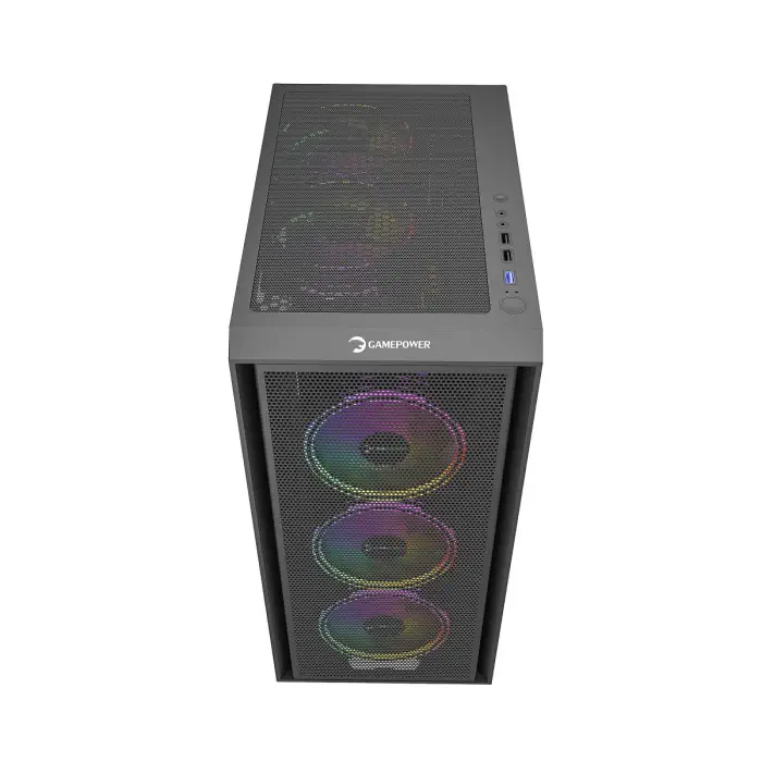 GamePower Flex 4*120mm A-RGB Fan ATX +80 Gold 700W Gaming Kasa 