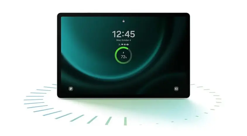 Samsung Galaxy Tab S9 FE SM-X510 Yeşil 10.9″ Gümüş Tablet