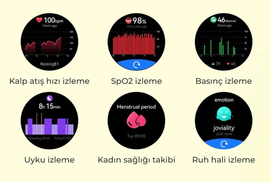 Haylou Solar Pro Akıllı Saat Siyah Sesli Görüşme