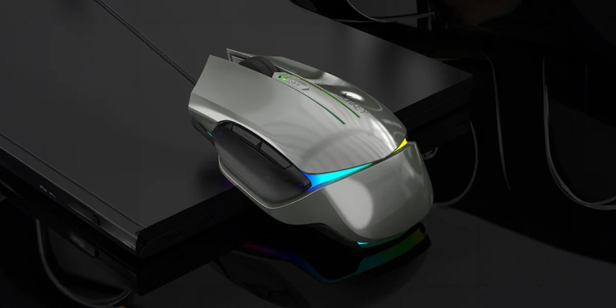 James Donkey 112RS 6200DPI 6 Tuş PMW3327 Sensör RGB Optik Metalik Gri Gaming Mouse