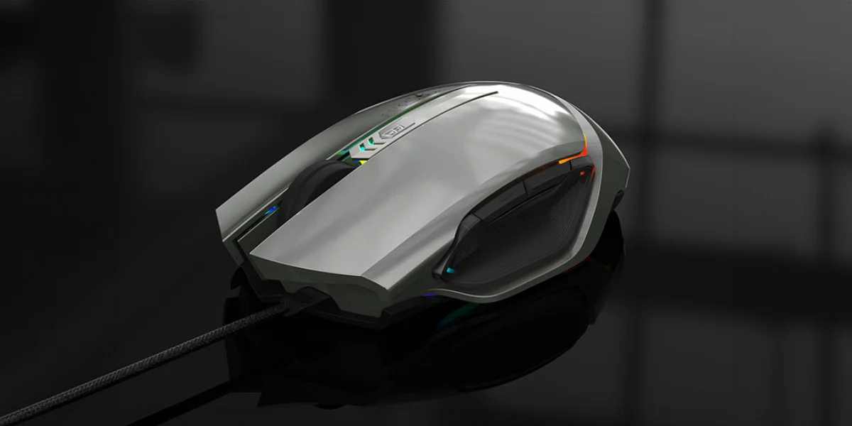 James Donkey 112RS 6200DPI 6 Tuş PMW3327 Sensör RGB Optik Metalik Gri Gaming Mouse