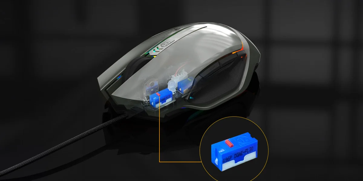 James Donkey 112RS 6200DPI 6 Tuş PMW3327 Sensör RGB Optik Metalik Gri Gaming Mouse