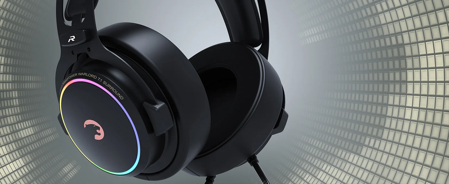 Gamepower Warlord Siyah 7.1 Surround RGB Gaming Kulaklık