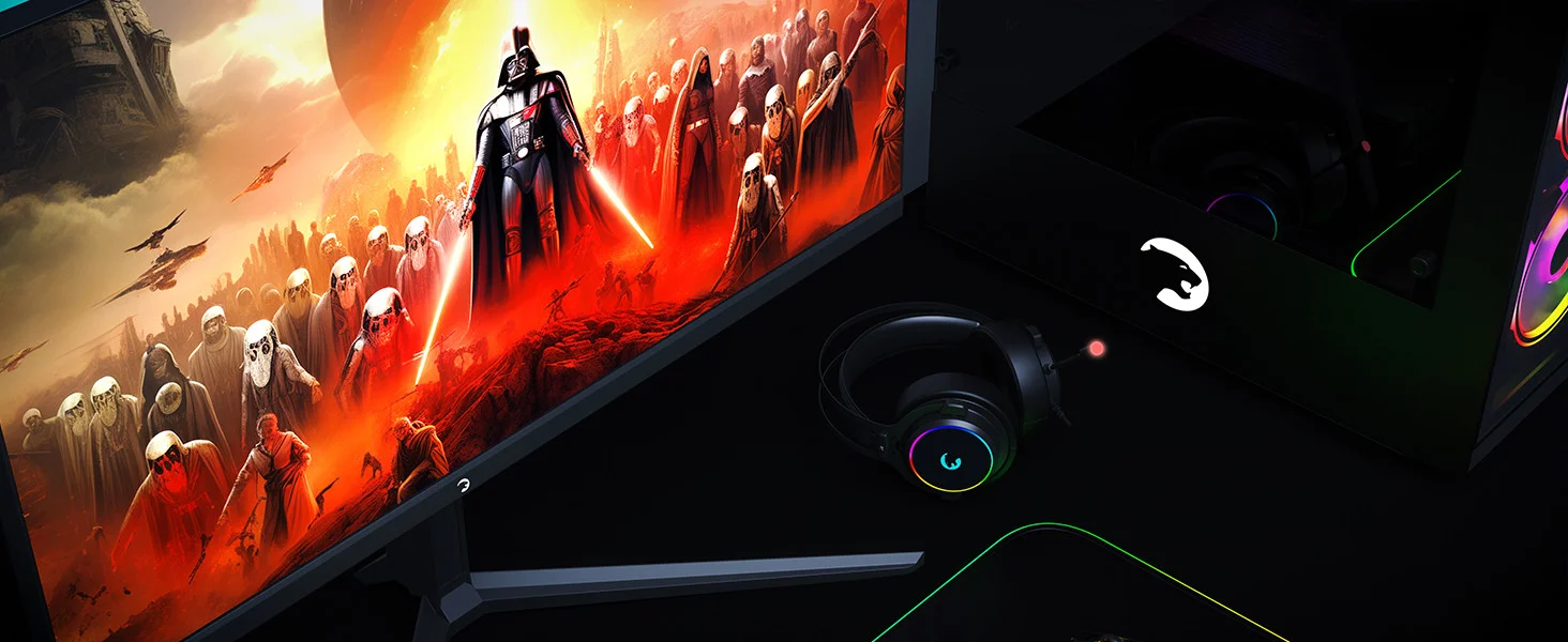 Gamepower Warlord Siyah 7.1 Surround RGB Gaming Kulaklık