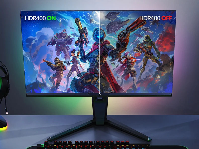 GamePower Royal V40 27″ RGB 240Hz 0.5Ms 2K QHD Flat IPS Pivot 2xUsb 3.0 HDR400 FreeSync, Gsync Gaming Monitör (Sıfır Ölü Piksel Garantili)