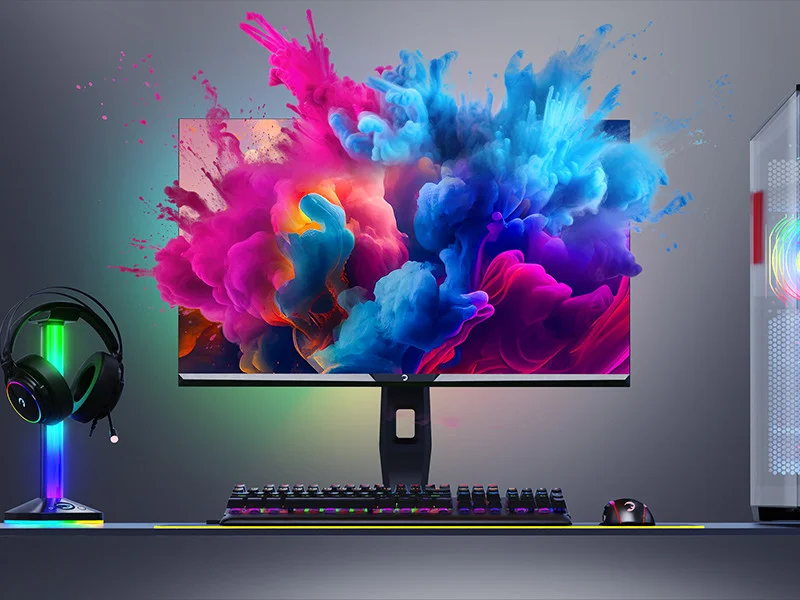 GamePower Royal V40 27″ RGB 240Hz 0.5Ms 2K QHD Flat IPS Pivot 2xUsb 3.0 HDR400 FreeSync, Gsync Gaming Monitör (Sıfır Ölü Piksel Garantili)