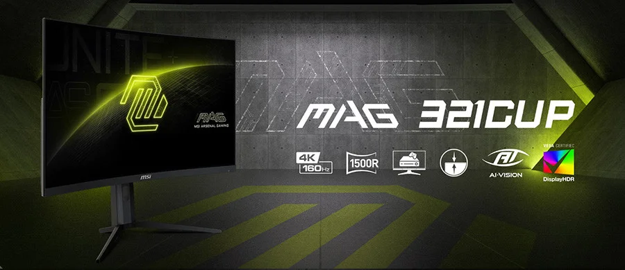 MSI MAG 321CUP 31.5″ 160Hz Curved Gaming Monitör