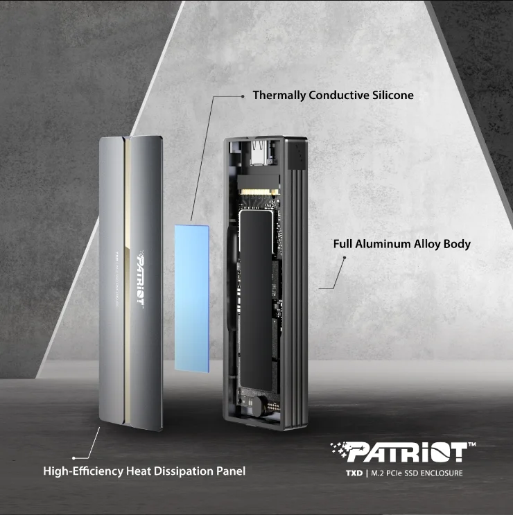 Patriot TXD M.2 PCIe SSD Kutusu (PV810UPNGM)