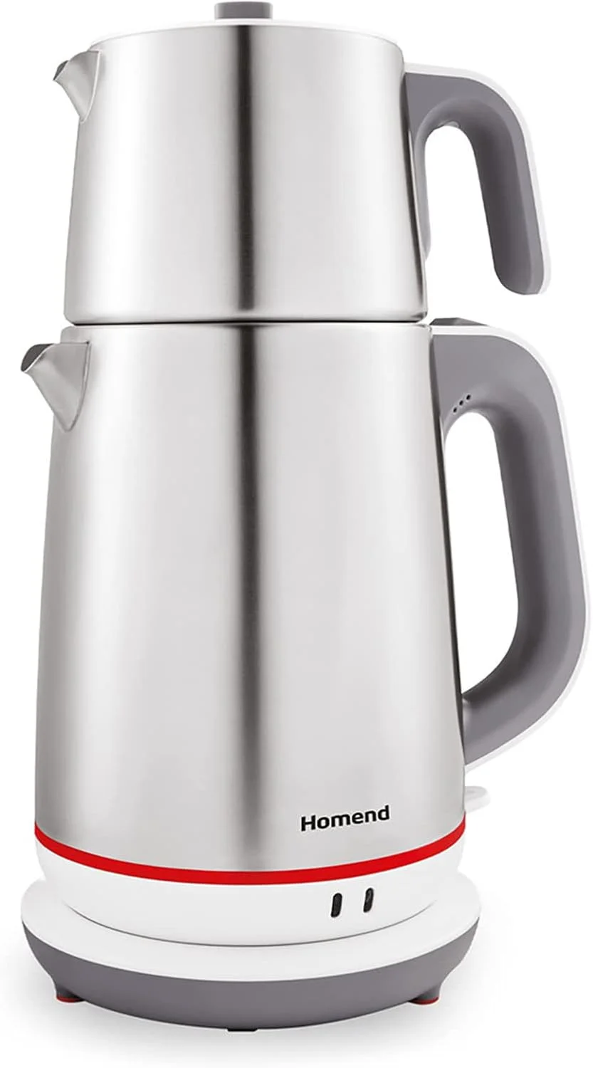 Homend Royaltea 1710H Inox Beyaz 1800 W Çay Makinesi