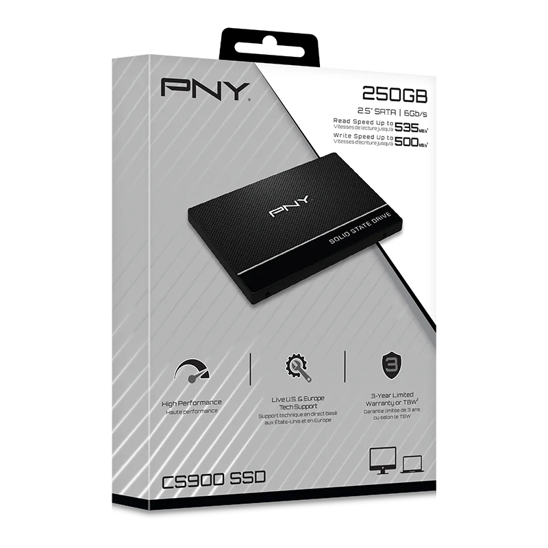 PNY CS900 250GB 535/500MB/s 2,5″ SATA3